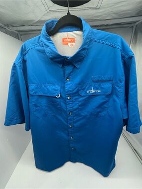 Habit Outdoors Mens Short Sleeved Fishing Shirt size XL